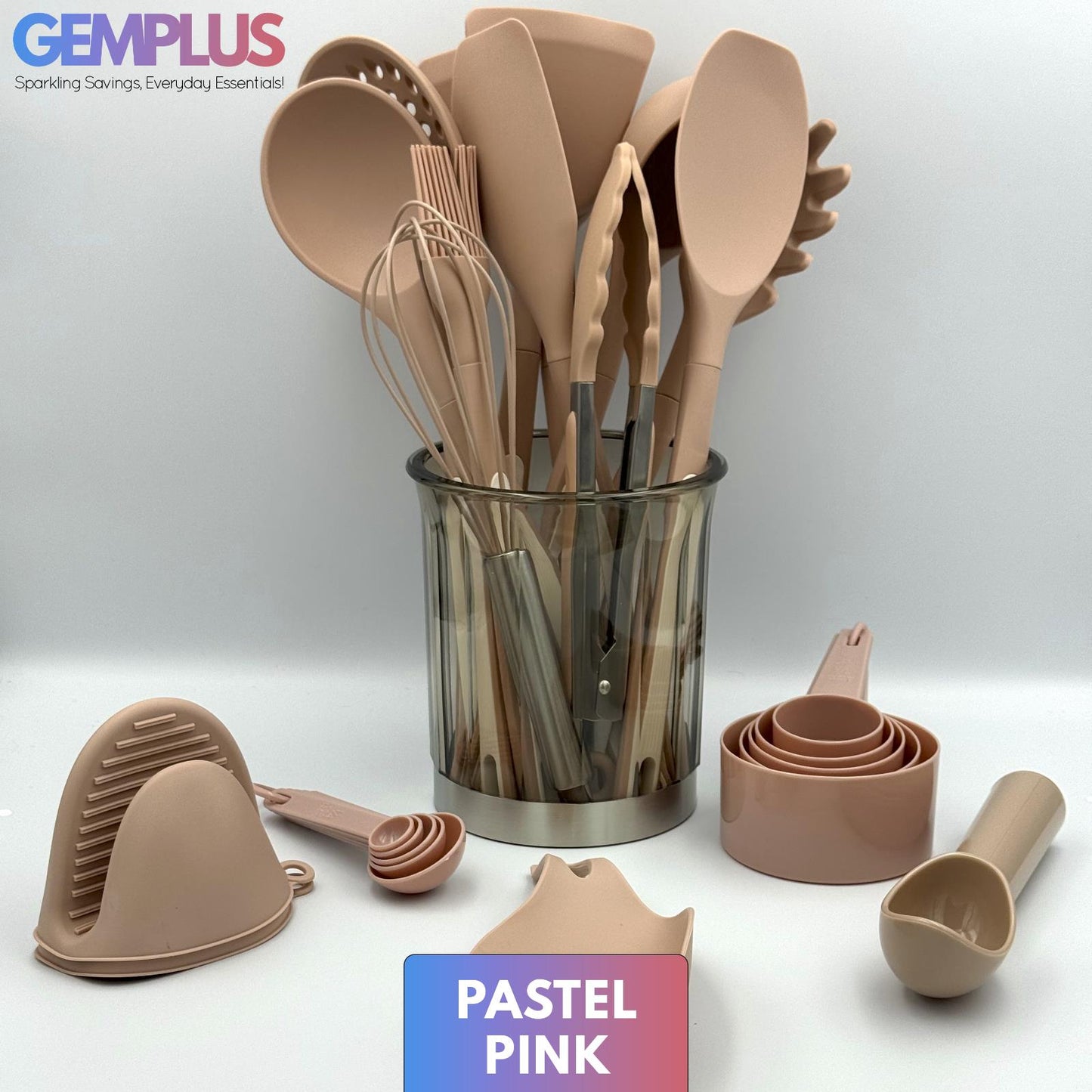 GEM+ | Premium 26-Piece Cooking & Baking Utensil Set Silicone Non-Stick BPA-FREE