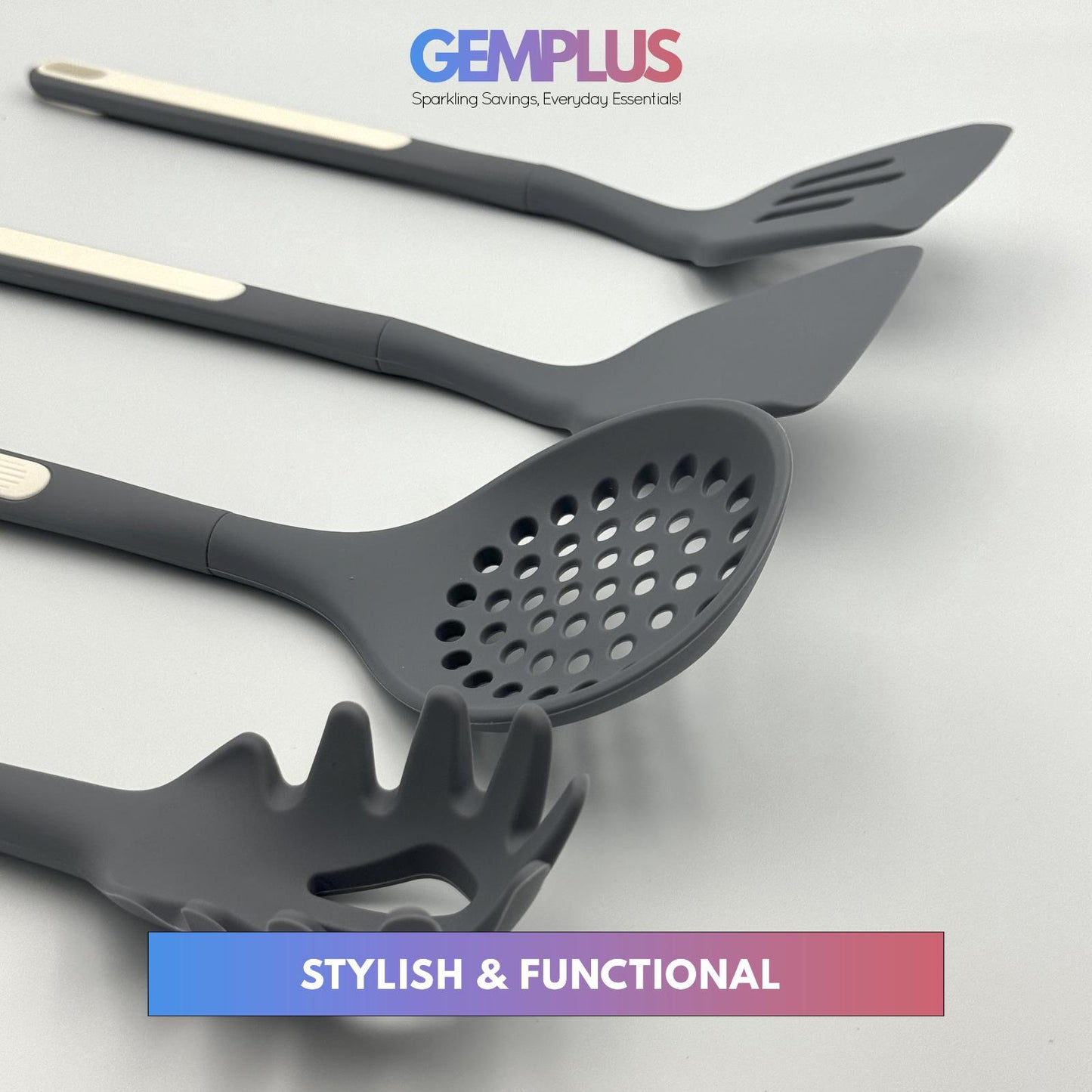 GEM+ | Premium 26-Piece Cooking & Baking Utensil Set Silicone Non-Stick BPA-FREE