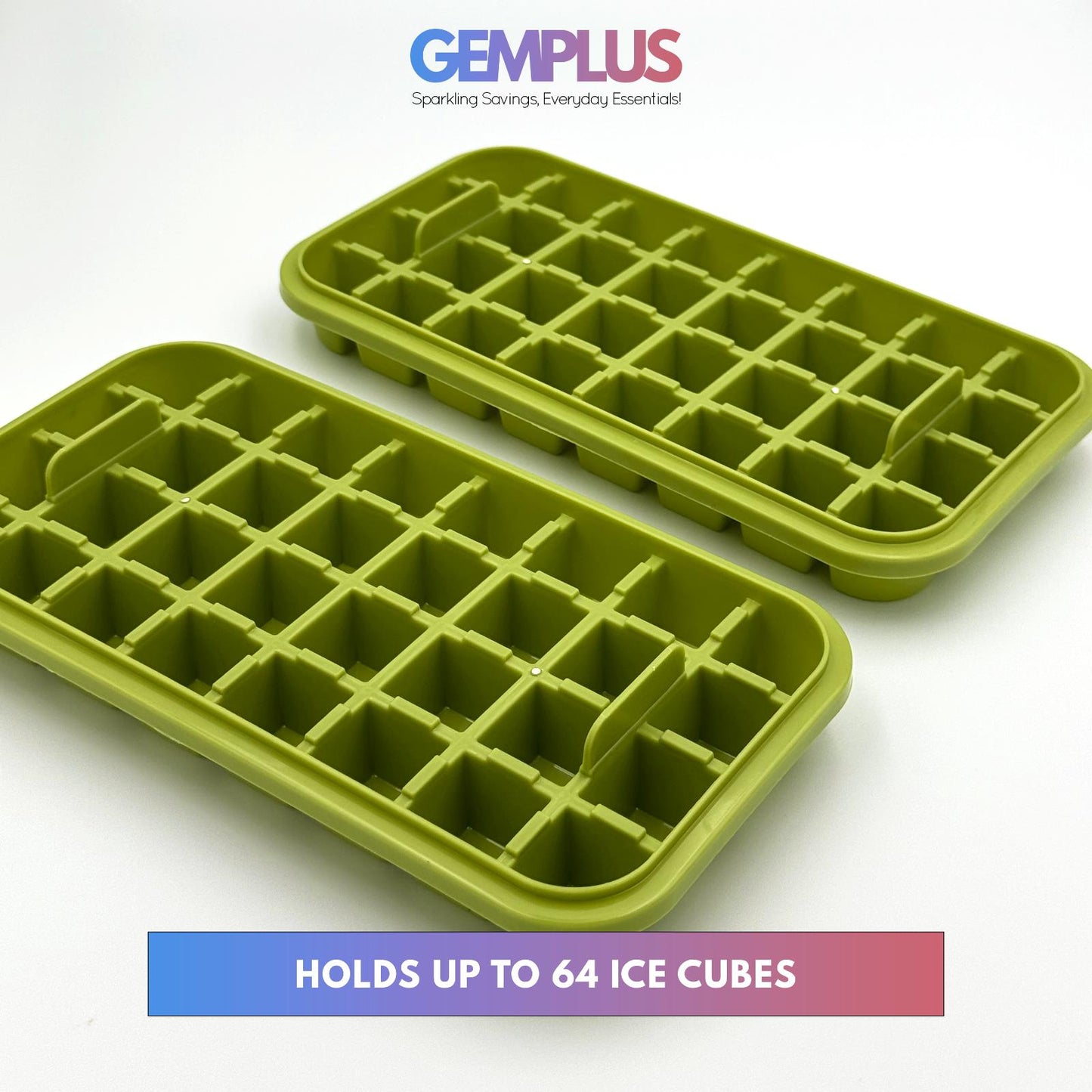 GEM+ | Easy Release Ice Cube Mould One-Touch Mechanism - Perfect Ice Every Time