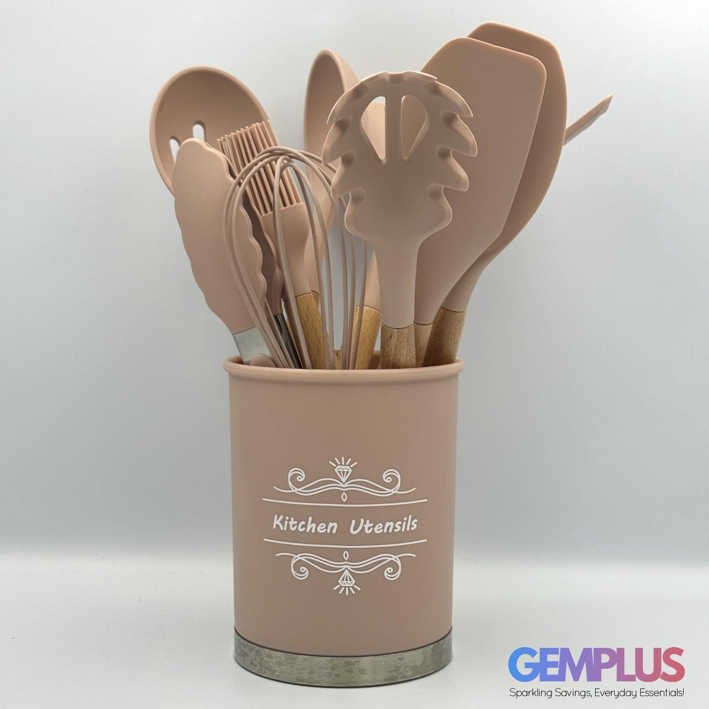 GEM+ | Premium 12-Piece Cooking & Baking Utensil Set Silicone Non-Stick BPA-FREE