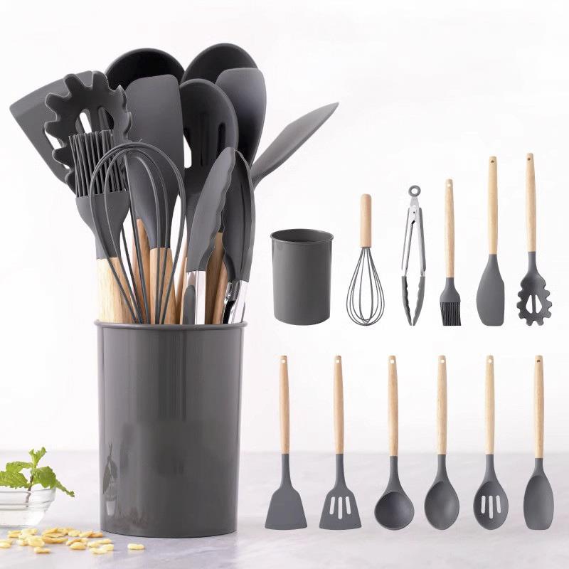 GEM+ | Premium 12-Piece Cooking & Baking Utensil Set Silicone Non-Stick BPA-FREE