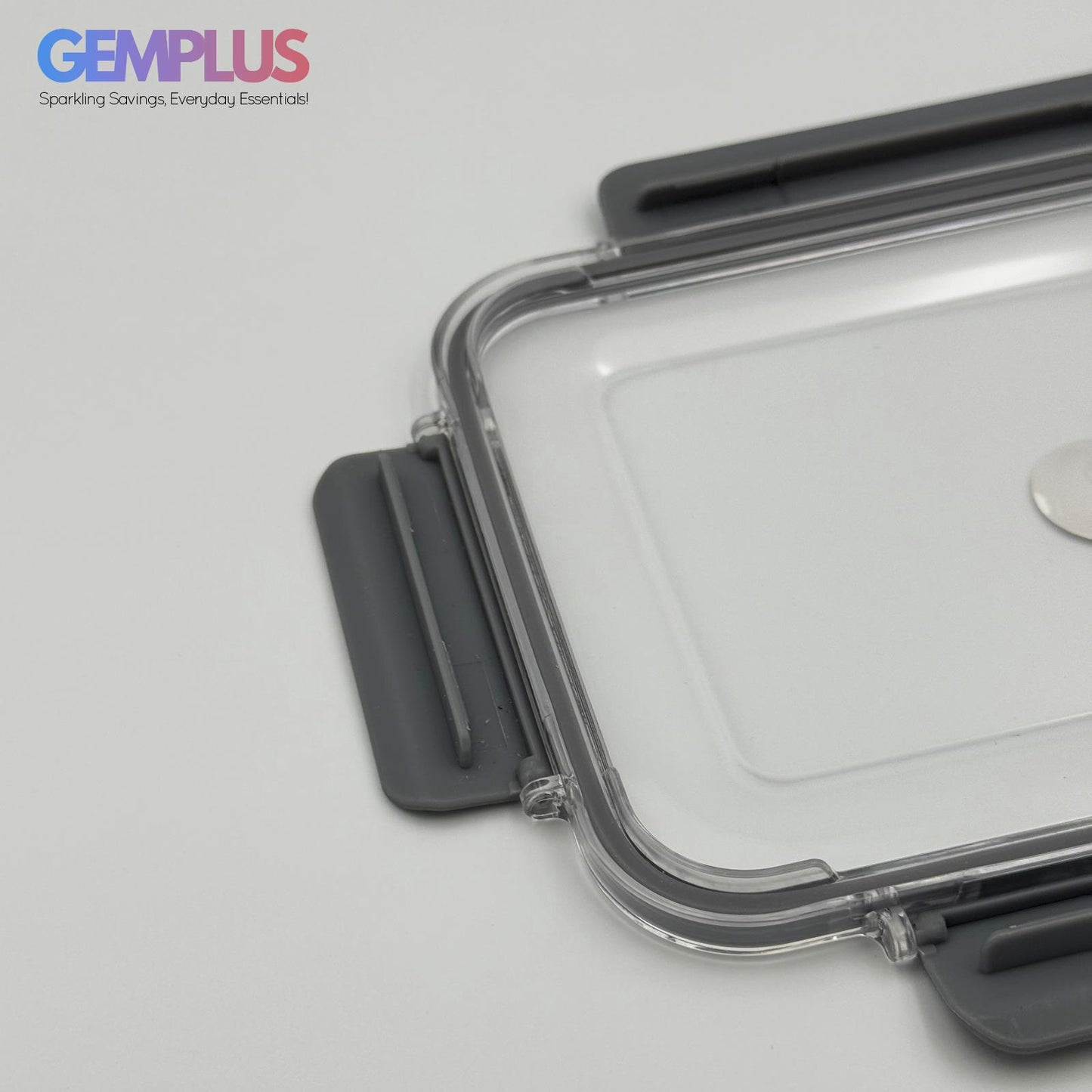 GEM+ | 3-Piece Rectangle Food Container Storage Set – BPA-Free Lock & Seal
