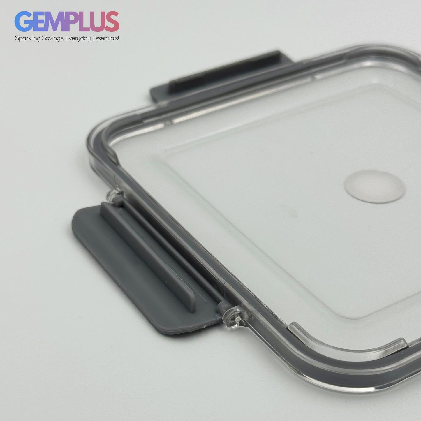 GEM+ | 3-Piece Square Food Container Storage Set – BPA-Free, Durable Lock & Seal