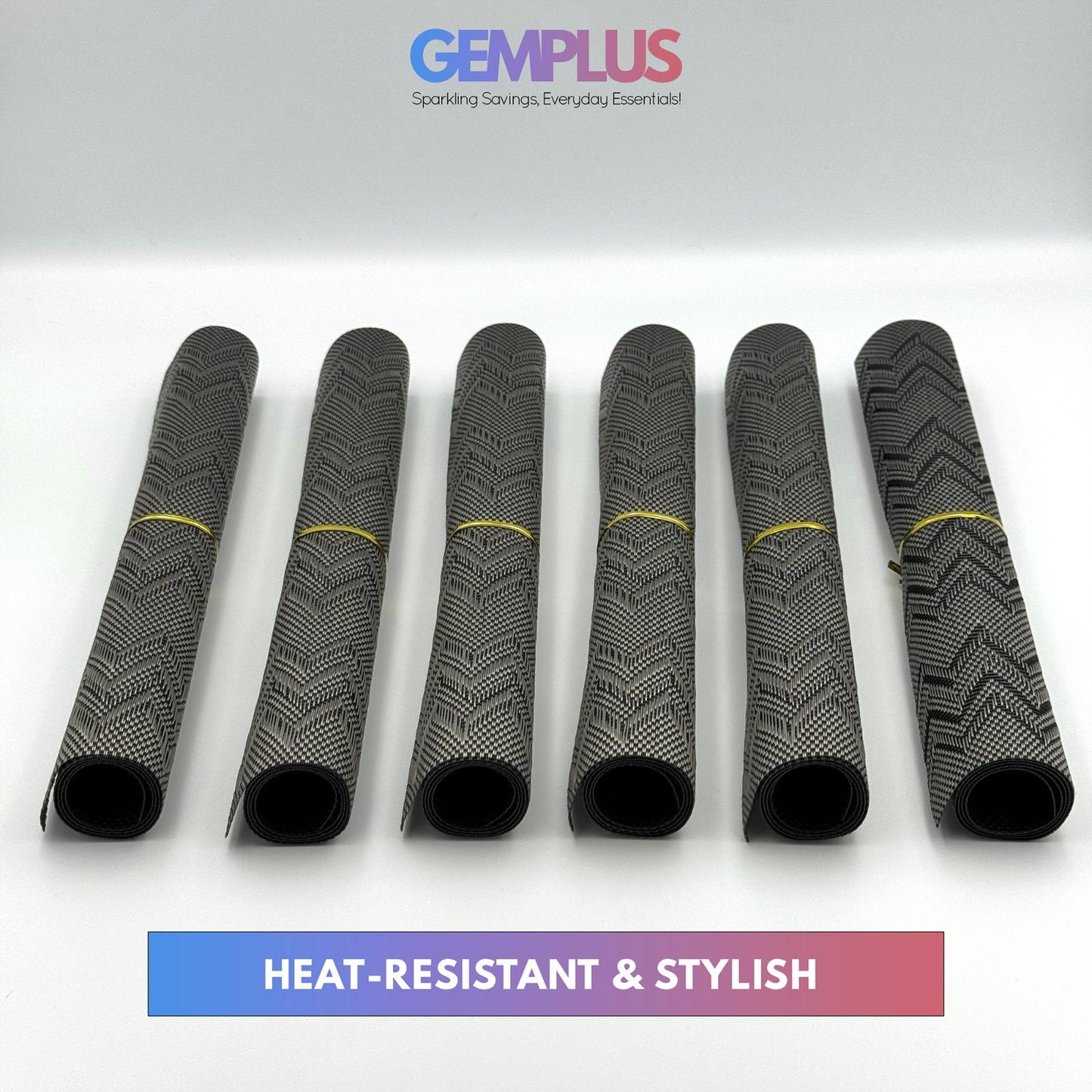 GEM+ | Premium 4/6-Piece Placemat Set – Durable Heat Resistant Easy to Clean