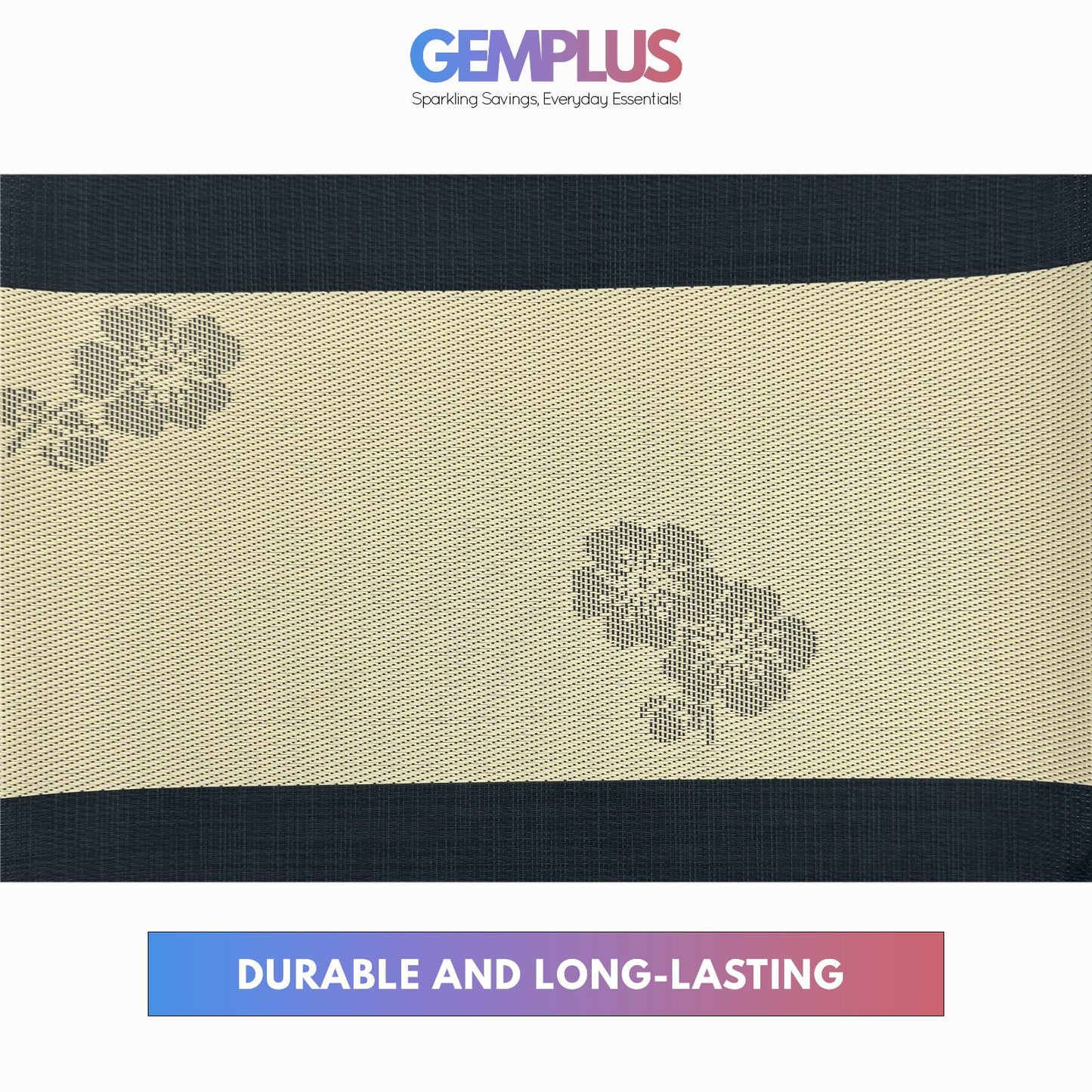 GEM+ | Premium 4/6-Piece Placemat Set Durable Heat Resistant Easy to Clean