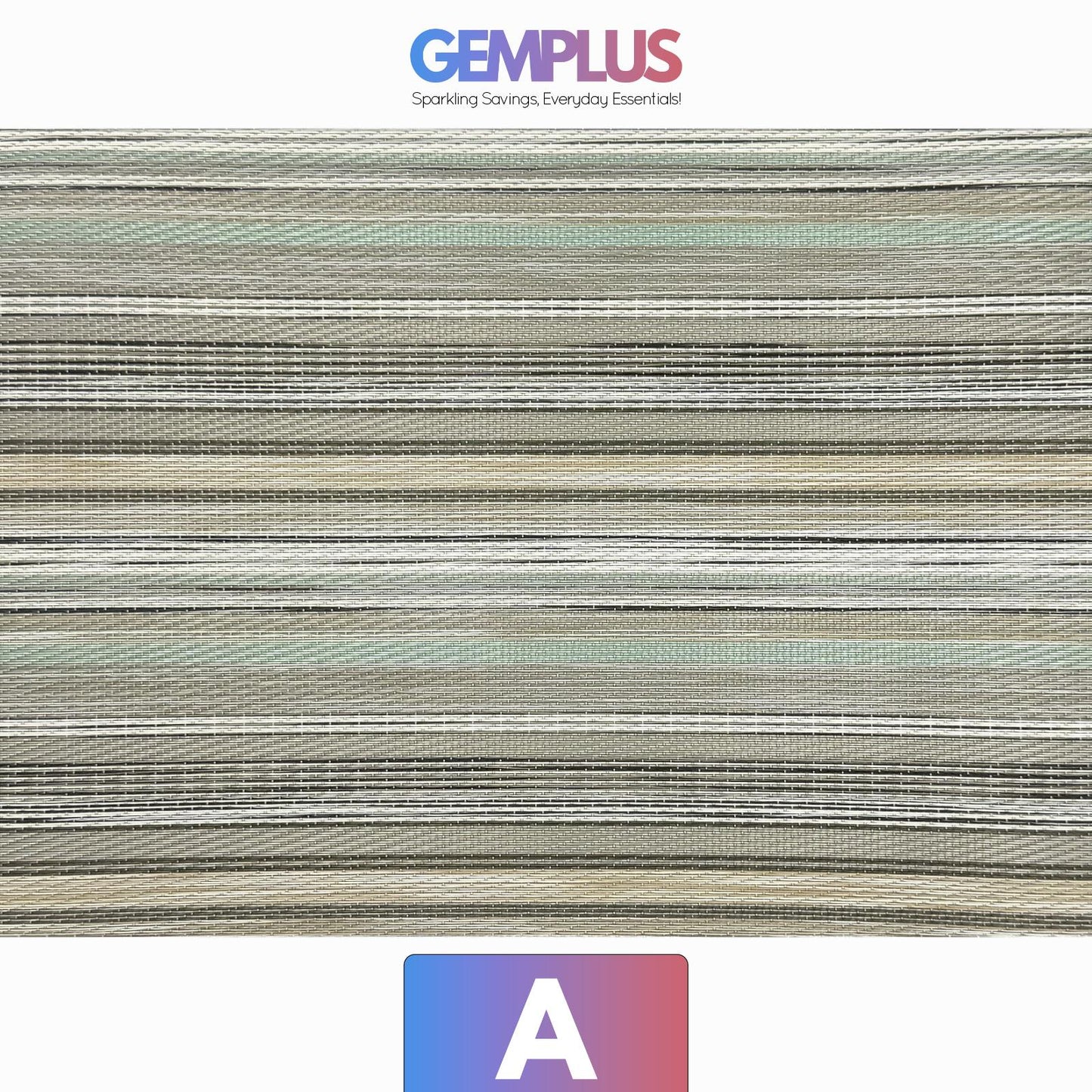 GEM+ | Premium 4/6 Piece Placemat Set Durable Heat-Resistant Easy to Clean