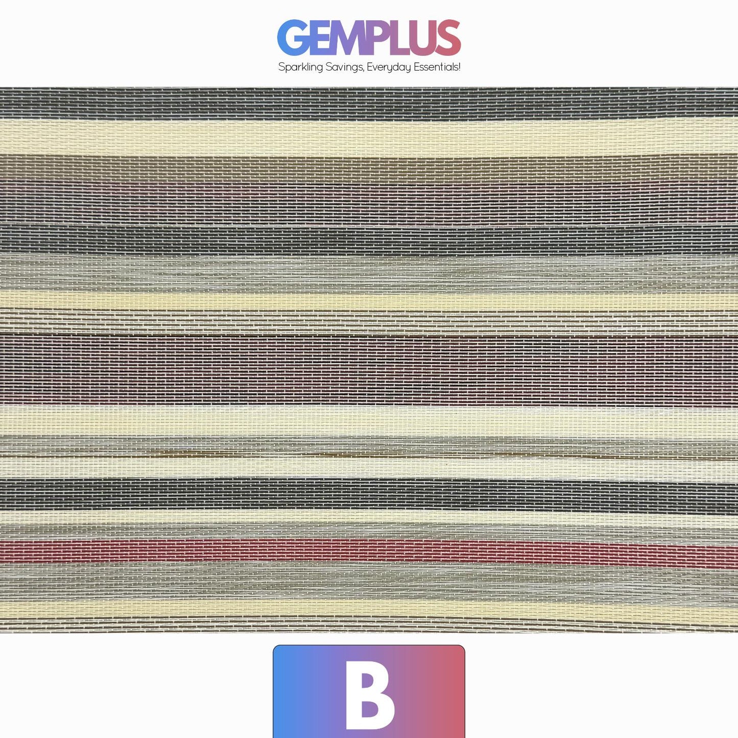 GEM+ | Premium 4/6 Piece Placemat Set Durable Heat-Resistant Easy to Clean