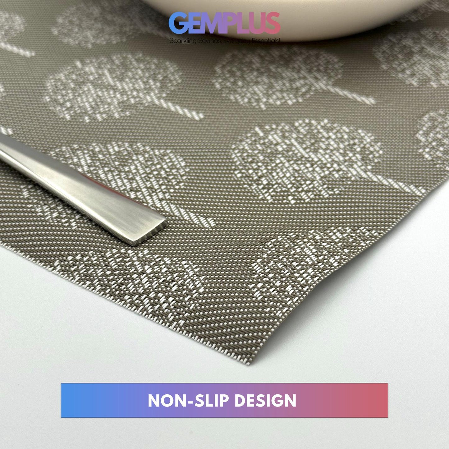 GEM+ | Premium 4/6 Piece Placemat Set Durable Heat-Resistant Easy to Clean