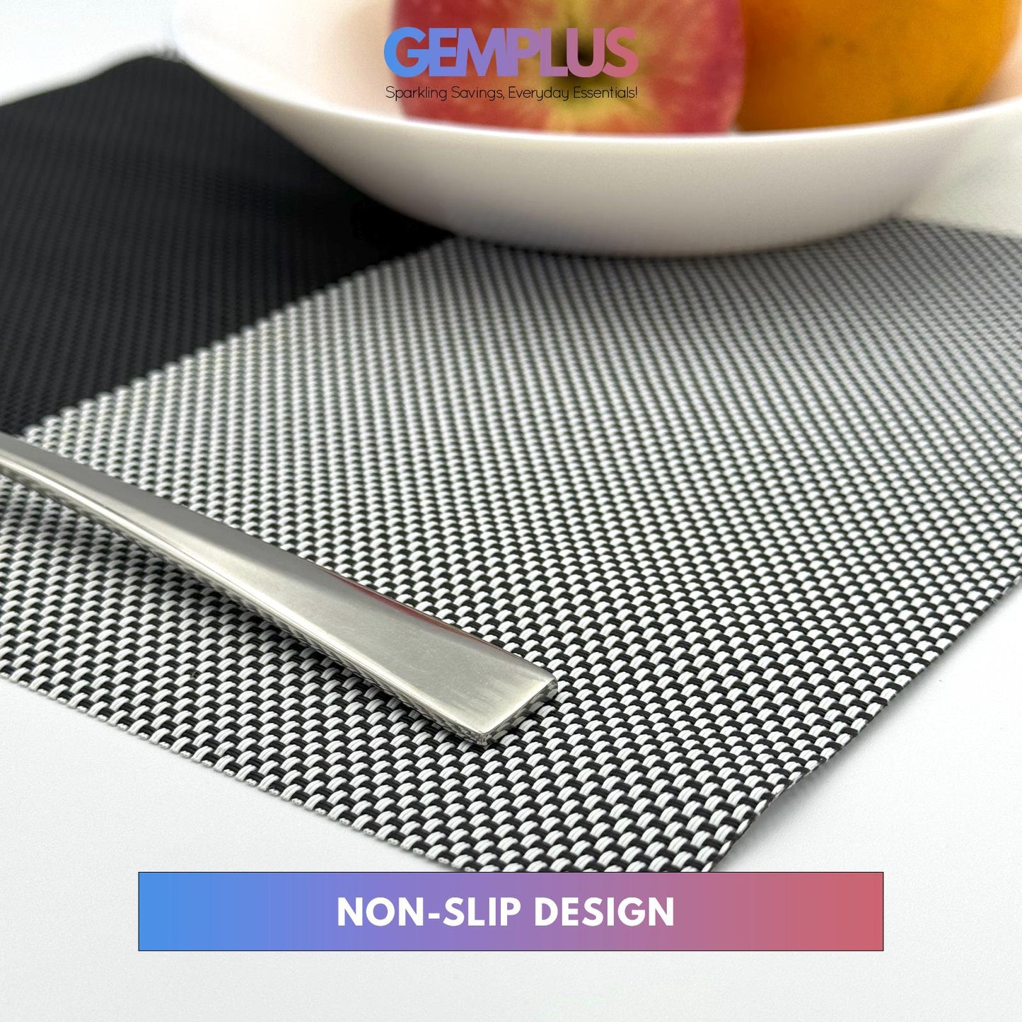 GEM+ | Premium 4/6-Piece Placemat Set – Durable, Heat-Resistant, Easy to Clean