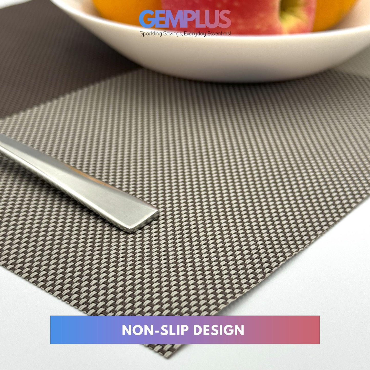 GEM+ | Premium 4/6-Piece Placemat Set – Durable, Heat-Resistant, Easy to Clean