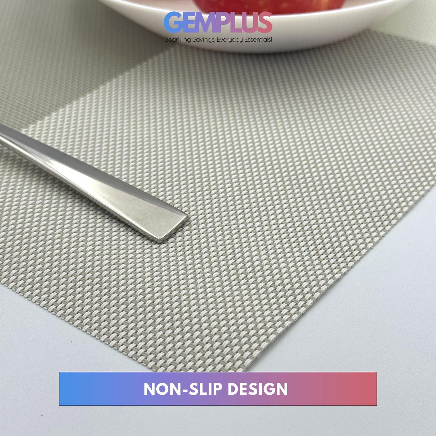 GEM+ | Premium 4/6-Piece Placemat Set – Durable, Heat-Resistant, Easy to Clean
