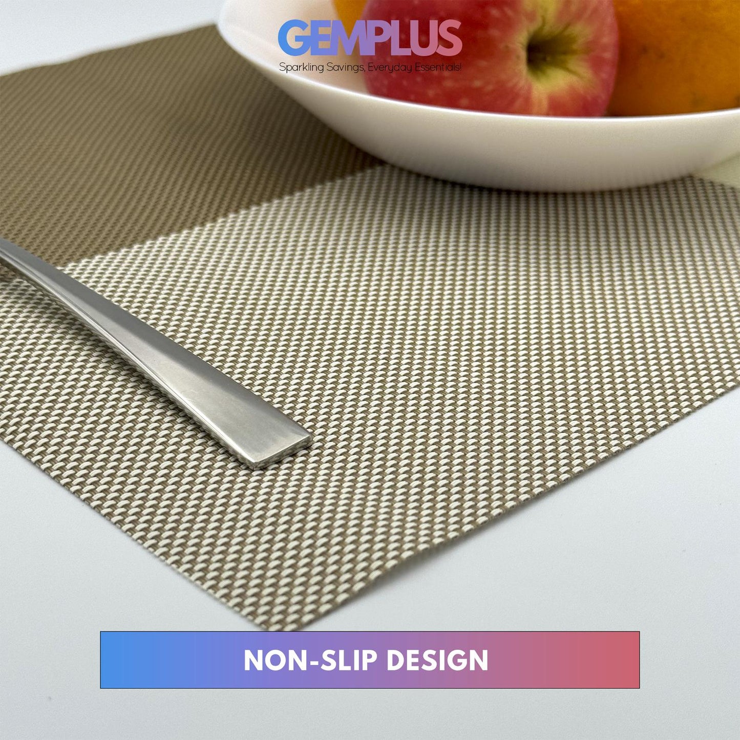 GEM+ | Premium 4/6-Piece Placemat Set – Durable, Heat-Resistant, Easy to Clean