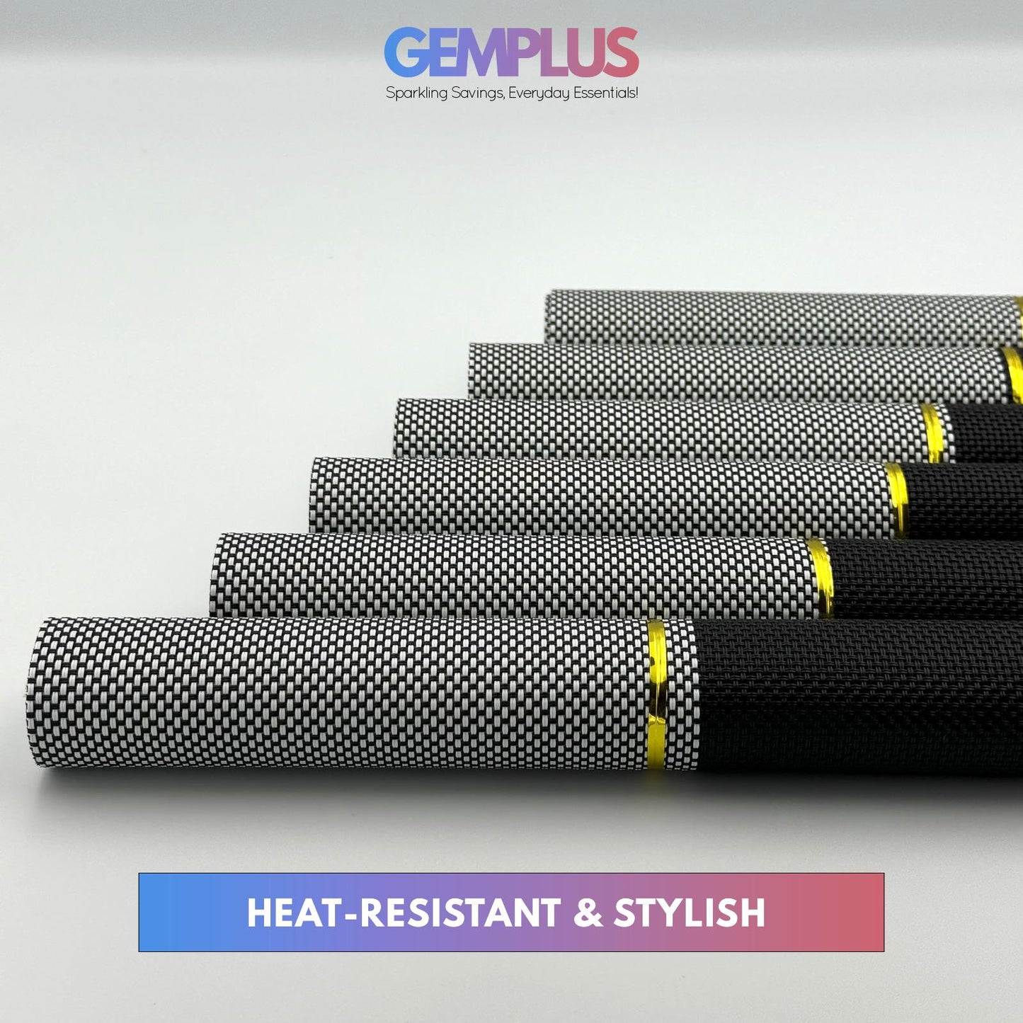 GEM+ | Premium 4/6-Piece Placemat Set – Durable, Heat-Resistant, Easy to Clean