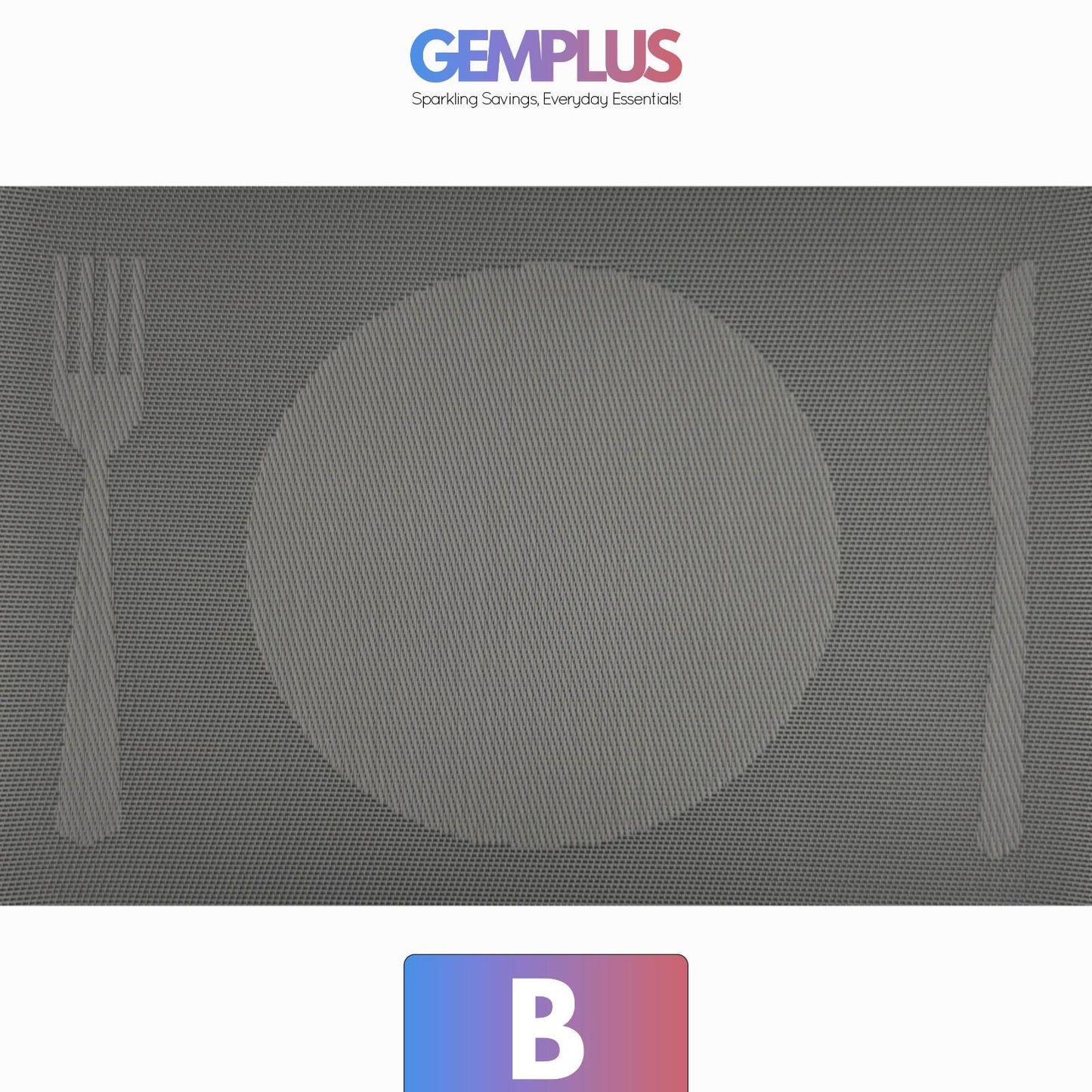 GEM+ | Premium 4/6 Piece Placemat Set – Durable Heat-Resistant, Easy to Clean