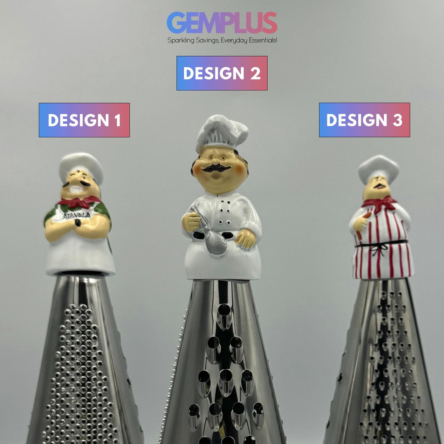 GEM+ | Premium Stainless Steel Multi-Blade Grater Cone - Durable Kitchen Tool