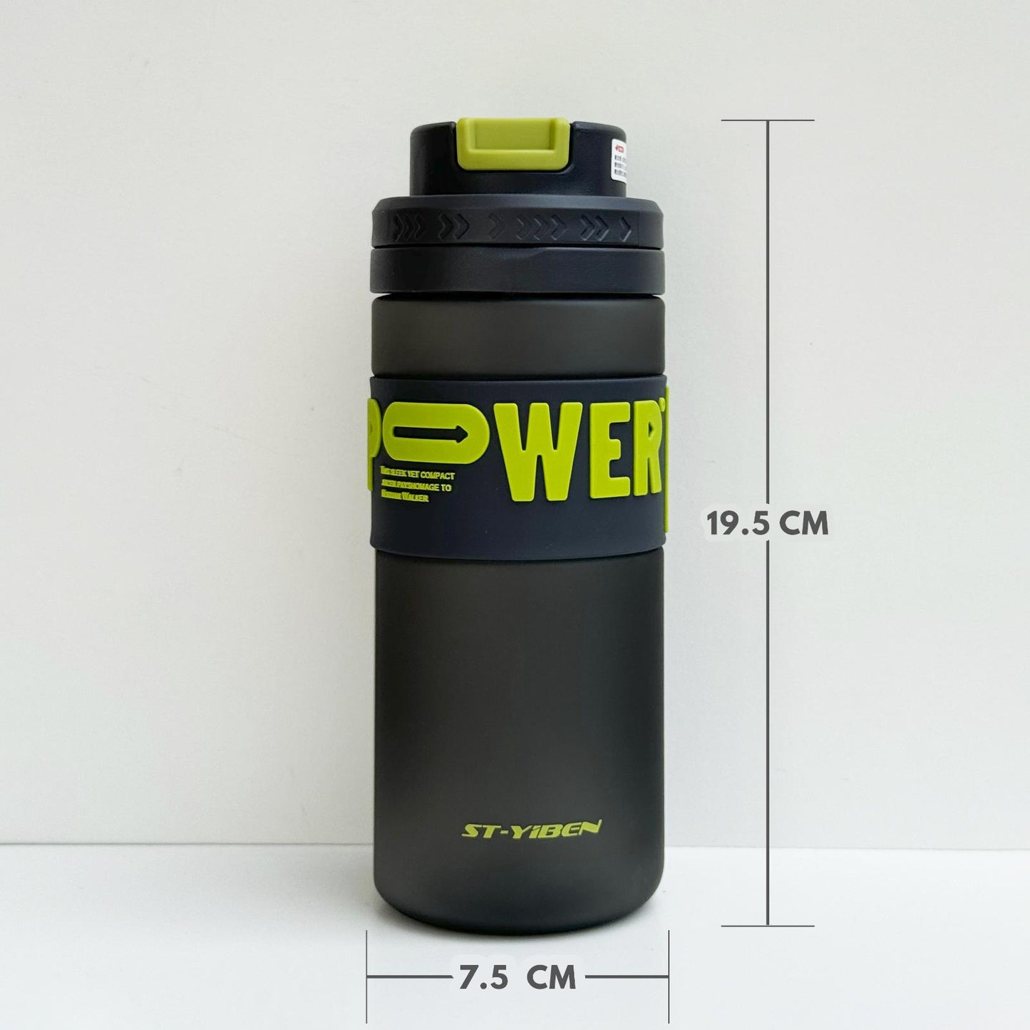 GEM+| 620ml Reusable Water Bottle with Straw BPA Leakproof Sports Gym Travel