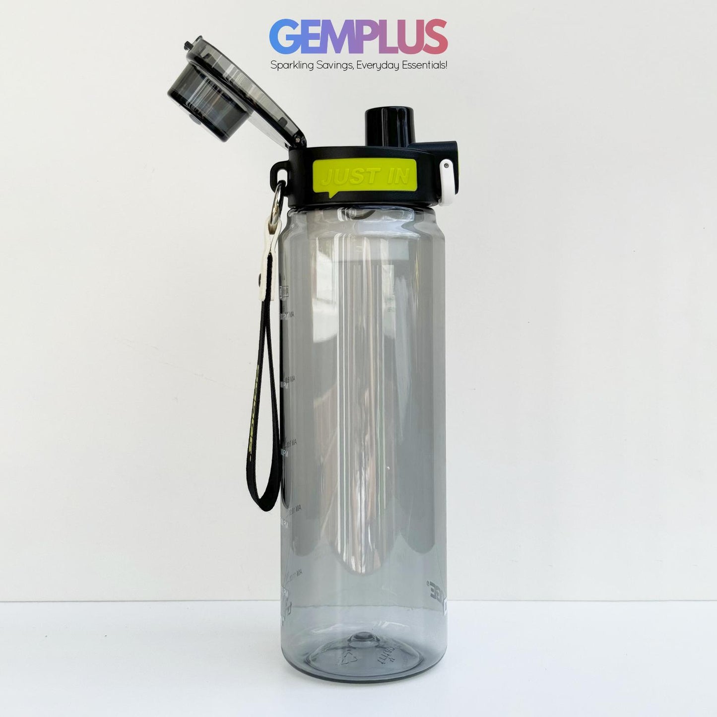GEM+| 680ml Reusable Water Bottle with Straw BPA Leakproof Sports Gym Travel