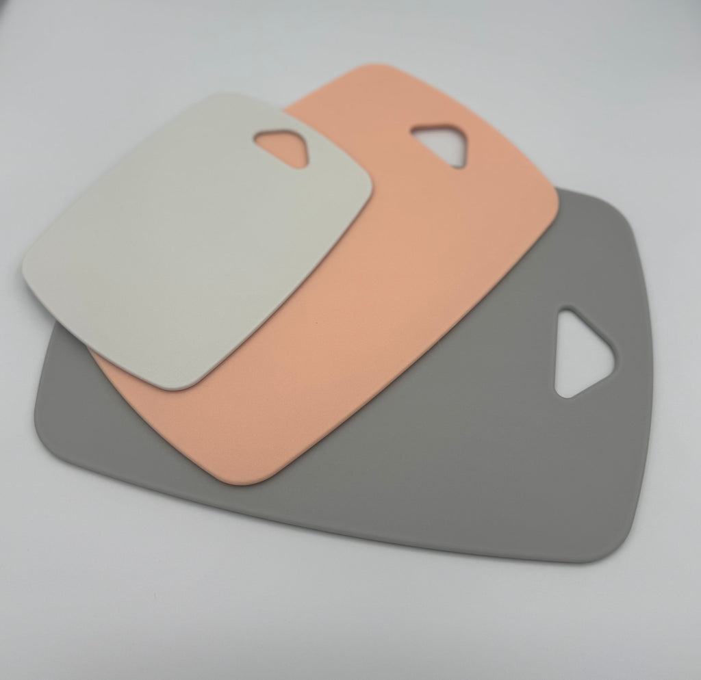 GEM+ | Premium 3 Pcs Color-Coded Chopping Board Set - Durable PP Material - Apricot Edition