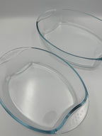 GEM+ | 3pc Oval Tempered Glass Baking Dish Set