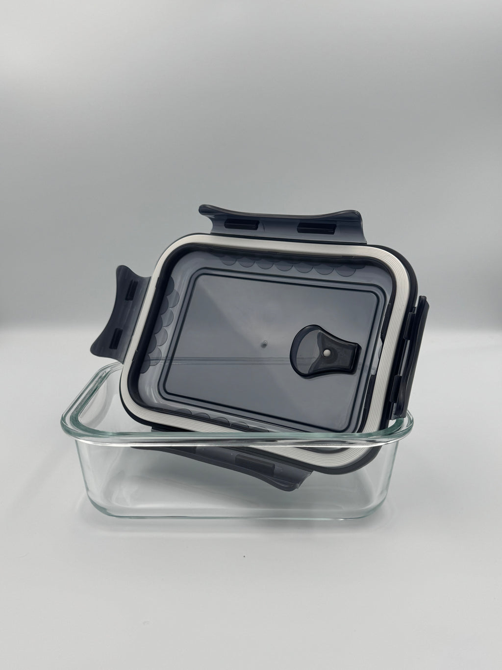 GEM+ | 3pc Borosilicate Glass Food Storage Container Set – Airtight, Leak-Proof & Durable