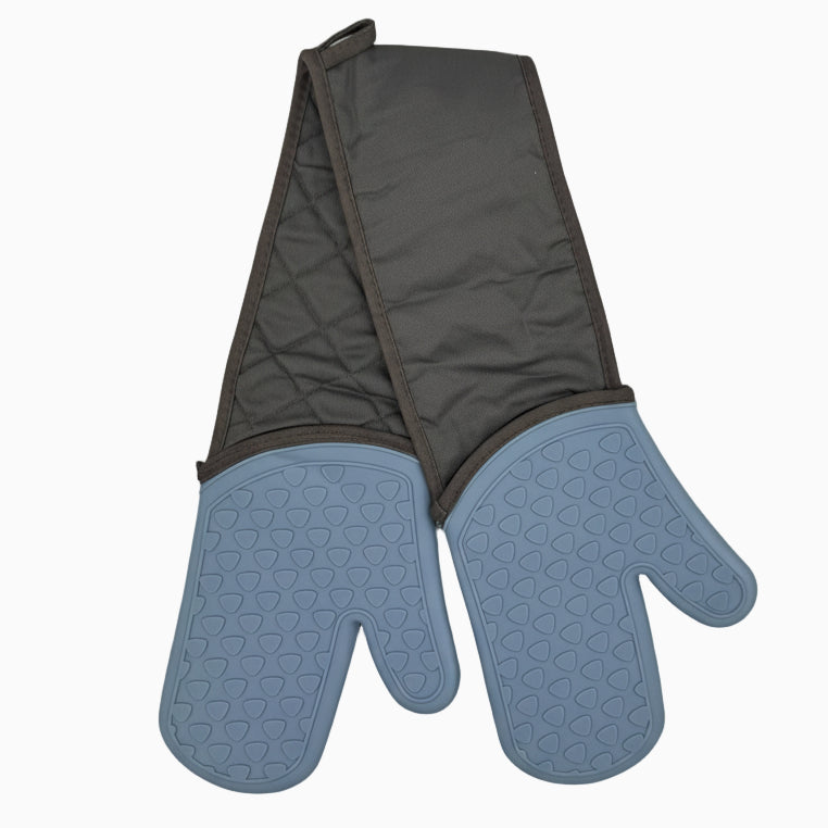 GEM+ | Premium Oven Gloves Mitt Silicone Heat Resistant Non-Slip Grip Baking BBQ