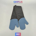 GEM+ | Premium Oven Gloves Mitt Silicone Heat Resistant Non-Slip Grip Baking BBQ