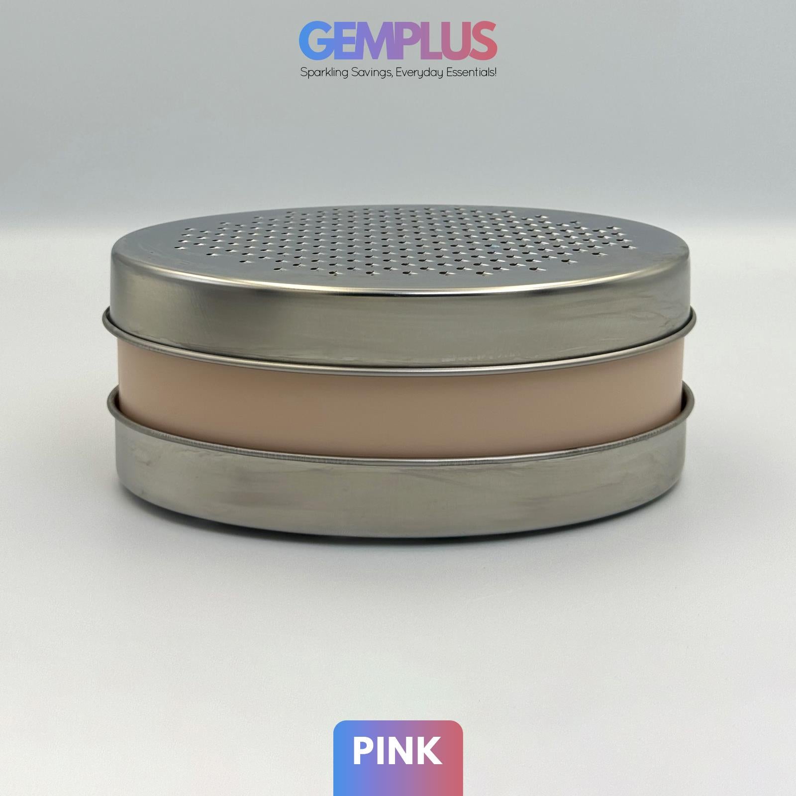 GEM+ | Premium Stainless Steel Multi-Blade Grater with Container and Lid Set