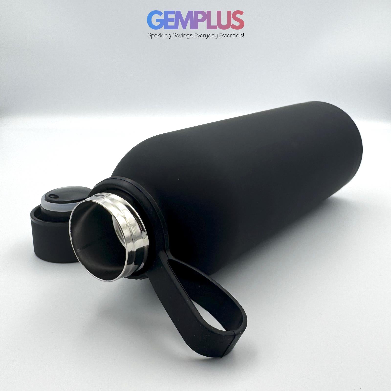 GEM+ | 500ML & 1L Stainless Steel Flask – Silicone Coated - Pastel 5 Colors