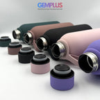 GEM+ | 500ML & 1L Stainless Steel Flask – Silicone Coated - Pastel 5 Colors