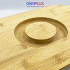 GEM+ | Bread Storage Bin Box with Eco Bamboo Cutting Board Lid Large Space GREY