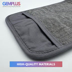 GEM+ | 2Pcs Premium Quilted Heat-Resistant Pot Holders Silicone Grip – Grey/Blue