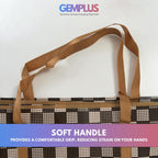 GEM+ | XL Strong Jumbo Reusable Laundry Shopping Bag Zip Storage Large Size