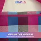 GEM+ | Large Strong Jumbo Reusable Laundry Shopping Bag Zip Storage 70 x 55 x 22