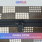 GEM+ | Premium Medium Reusable Laundry Shopping Bag Zip Storage 60 x 45 x 20 cm