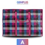 GEM+ | Premium Medium Reusable Laundry Shopping Bag Zip Storage 60 x 45 x 20 cm