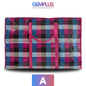 GEM+ | Premium Medium Reusable Laundry Shopping Bag Zip Storage 60 x 45 x 20 cm