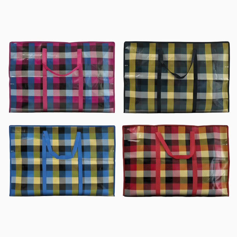 GEM+ | Premium Small Reusable Laundry Shopping Bag Zip Storage 50 x 35 x 19 cm