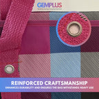 GEM+ | Premium Small Reusable Laundry Shopping Bag Zip Storage 50 x 35 x 19 cm