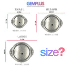 GEM+ | Premium 3-Piece Silver-Plated Vintage Tray Set – Elegant Durable