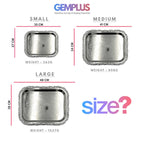 GEM+ | Premium 3-Piece Silver-Plated Vintage Tray Set – Elegant Durable Sturdy