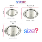 GEM+ | Premium 3-Piece Silver-Plated Vintage Tray Set – Elegant Durable Thick