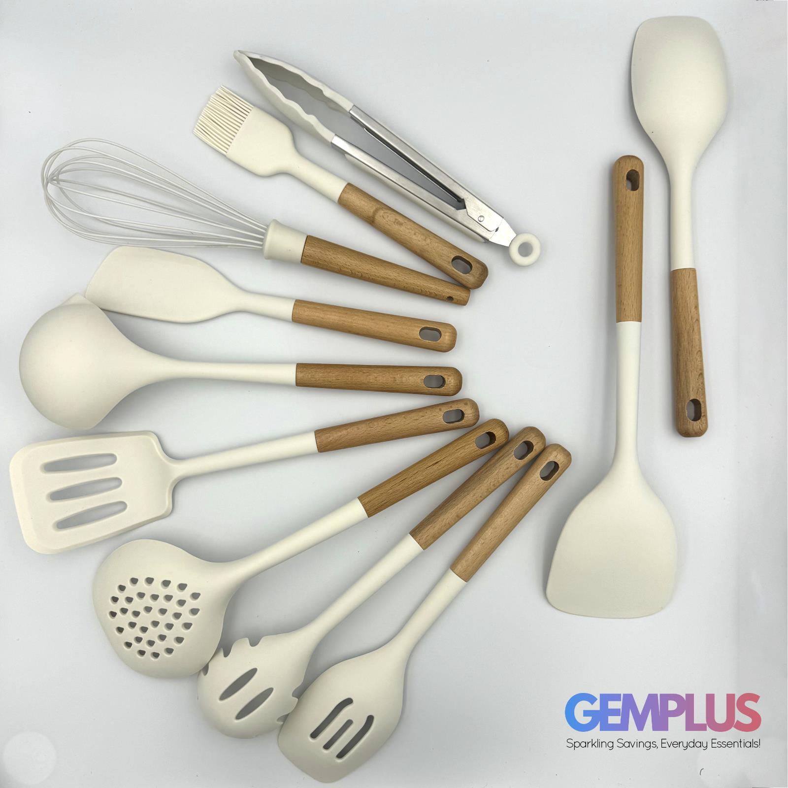 GEM+ | Premium 28-Piece Cooking & Baking Utensil Set Silicone Non-Stick BPA-FREE