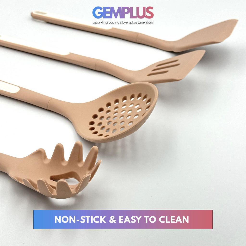 GEM+ | Premium 26-Piece Cooking & Baking Utensil Set Silicone Non-Stick BPA-FREE- Pastel Pink