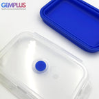 GEM+ | 4-Piece Collapsible Food Container Set – Space-Saving Leakproof BPA FREE