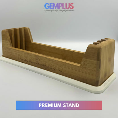 GEM+ | Premium Natural Bamboo Color Coded Chopping Board Set Veggies Meat 3/4pcs