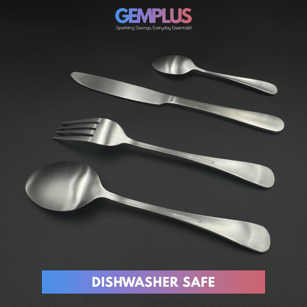GEM+ | 24-Piece Premium Stainless Steel Cutlery Set Quality Rust-Resistant