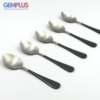 GEM+ | 24-Piece Stainless Steel Cutlery Set Dark Grey Handle Rust-Resistant