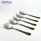 GEM+ | 24-Piece Stainless Steel Cutlery Set Dark Walnut Print Rust-Resistant