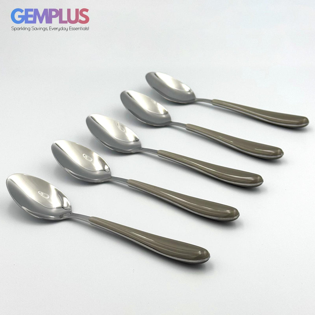 GEM+ | 24-Piece Stainless Steel Cutlery Set With Grey Handle Rust-Resistant
