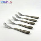 GEM+ | 24-Piece Stainless Steel Cutlery Set With Grey Handle Rust-Resistant